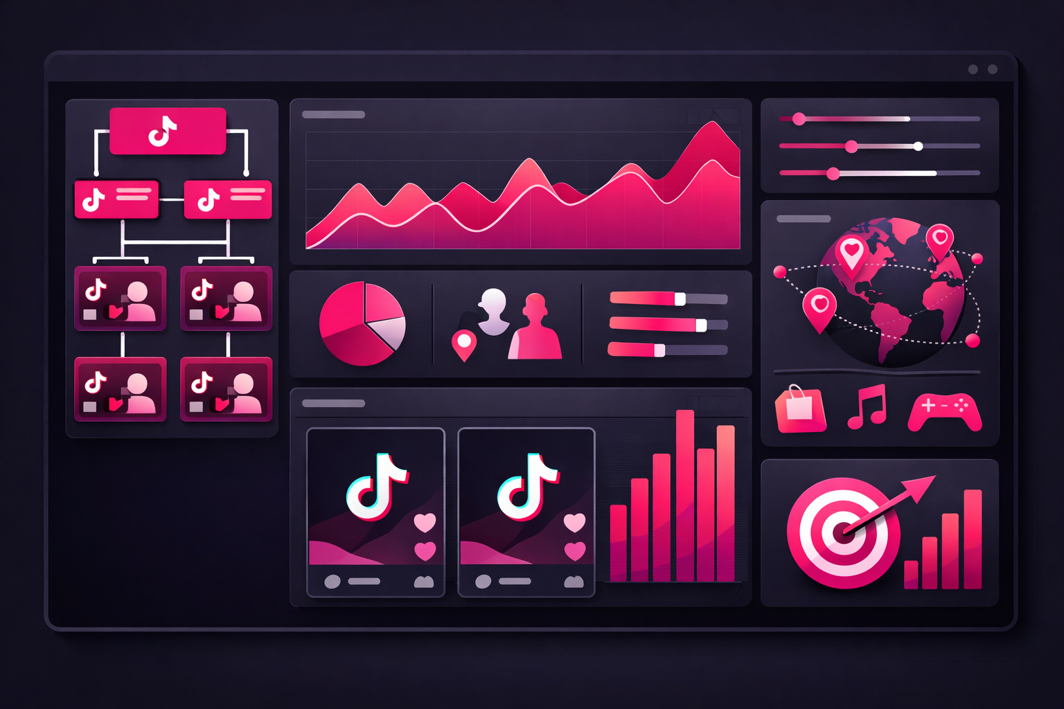 Professional dashboard view of TikTok Ads Manager